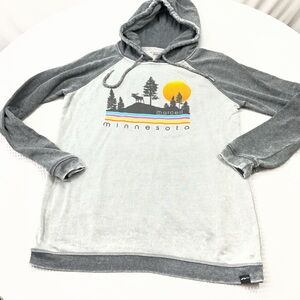 Gray Hoodie with Minnesota Graphic